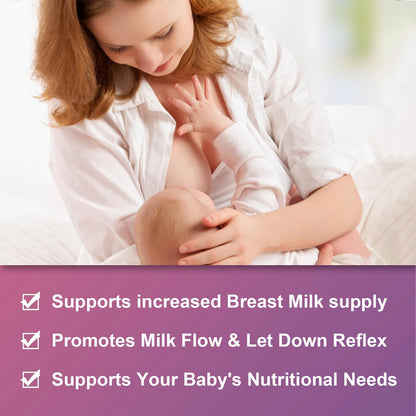Lactation Gummies – Moringa, Fennel, Milk Thistle, D3 & B12 – 60 Gummies for Breastfeeding & Milk Supply