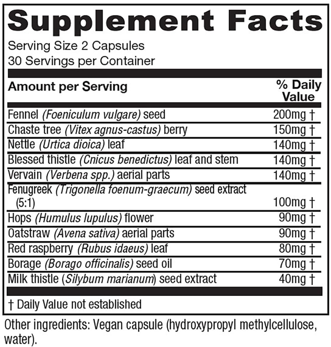 Vitanica LactationBlend – Organic Lactation Support for Increased Milk Supply