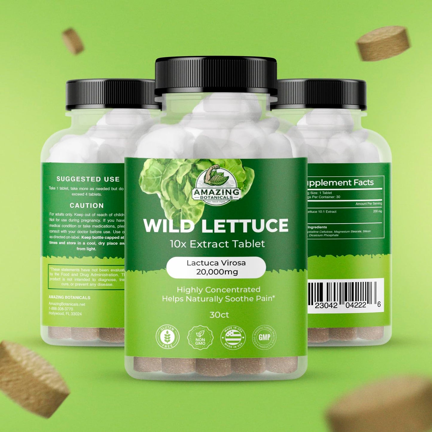 Wild Lettuce Extract Tablets 10X 2000MG – Sleep Support | Lactuca Virosa