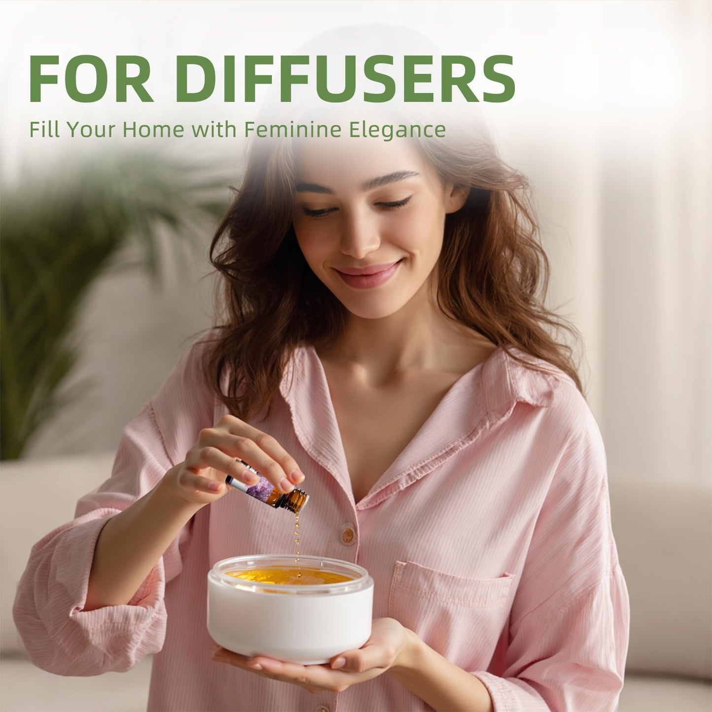 Essential Oils Set for Women | 8x10ml Lady Floral Essential Oils for Diffusers, Home Fragrance, Perfume Making & Massage | Rose, Jasmine, Gardenia, Lily, Lilac, Freesia, Ylang Ylang, Tuberose