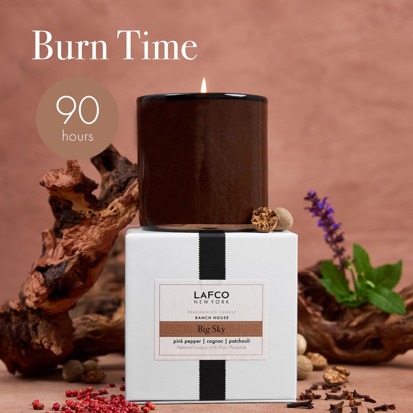 LAFCO New York Signature Candle – Big Sky | 15.5 oz, 90-Hour Burn