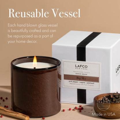 LAFCO New York Signature Candle – Big Sky | 15.5 oz, 90-Hour Burn
