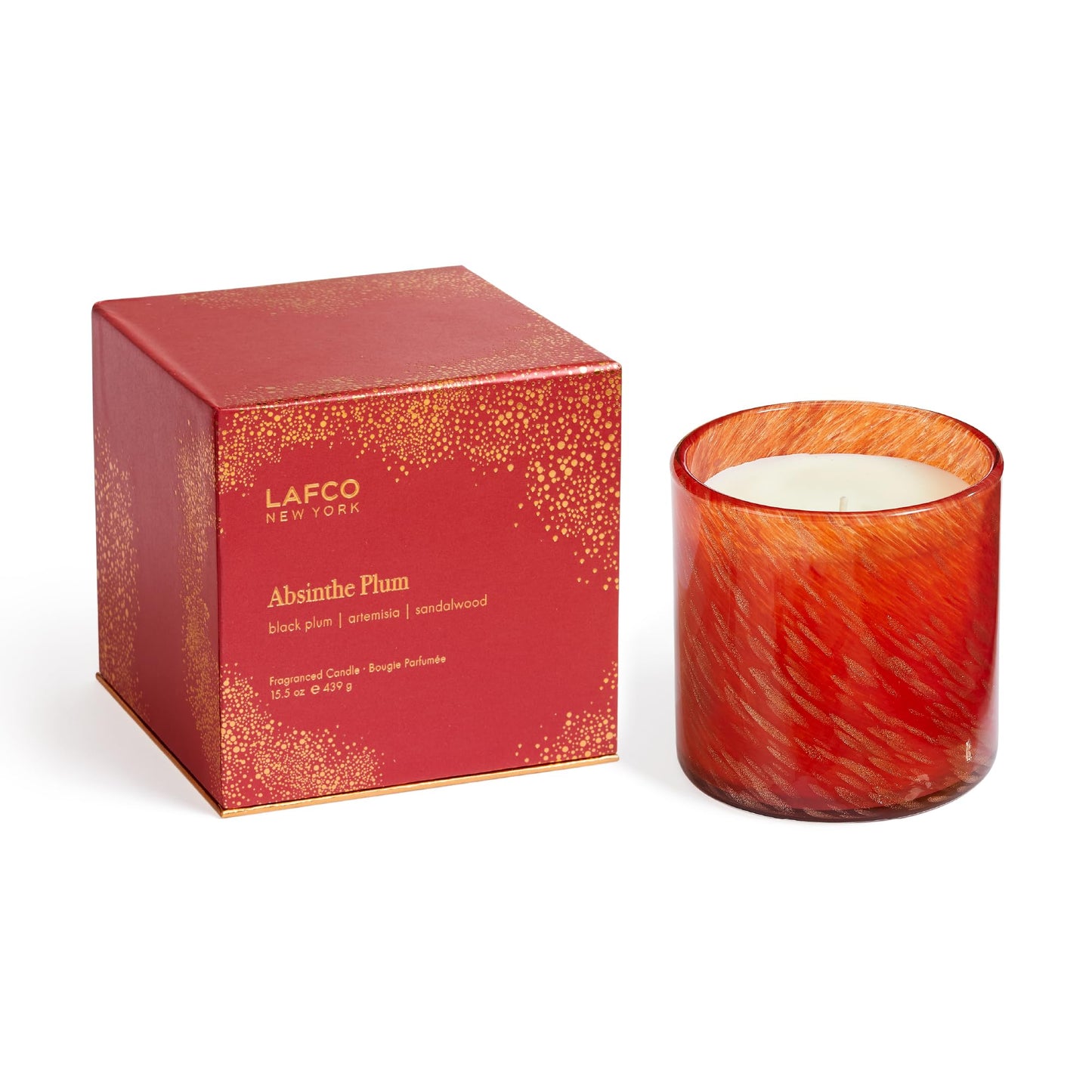 LAFCO New York Holiday Signature Candle: Absinthe Plum 15.5 oz, 90-Hour Burn