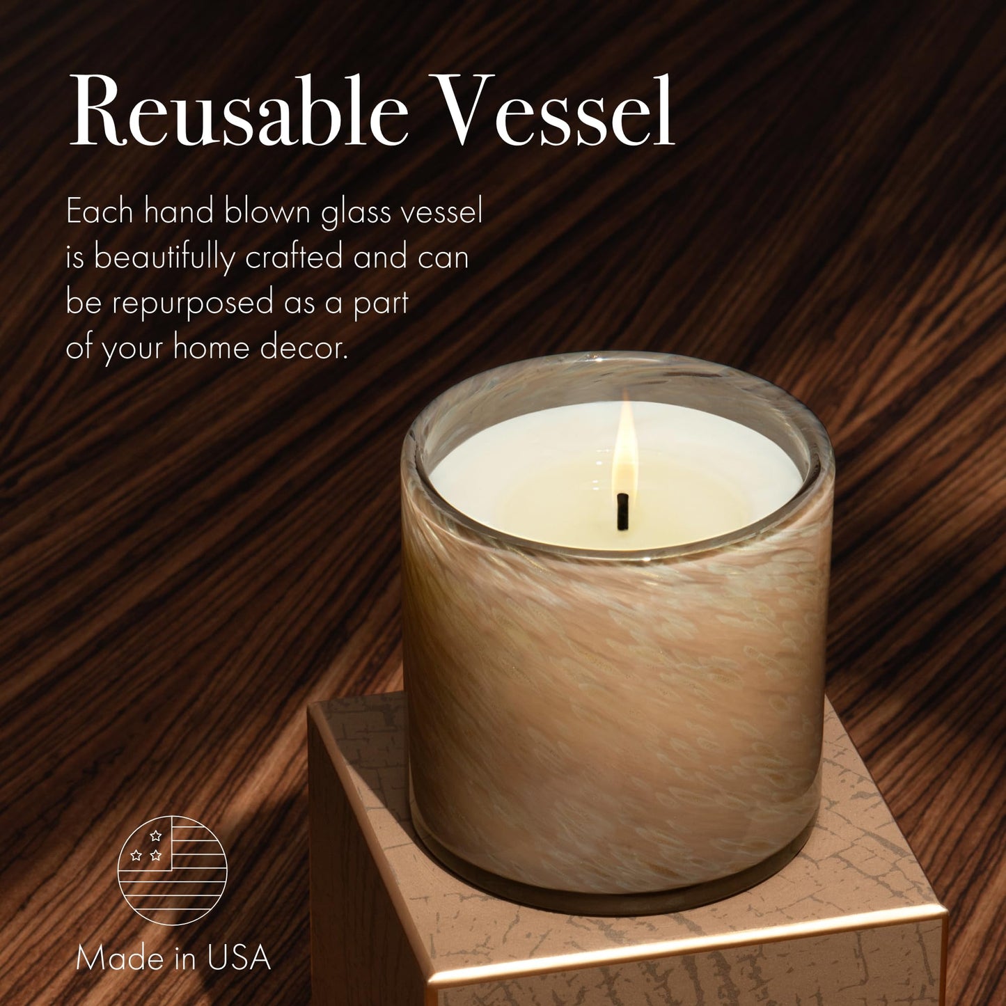 LAFCO New York Holiday Signature Fall Candle | Pumpkin Seed & Sandalwood – 15.5 oz | 90-Hour Burn Time | Reusable Hand-Blown Glass Vessel | Made in USA