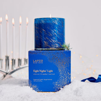 LAFCO New York Holiday Signature Candle: Eight Nights' Light, 15.5 oz — USA Made