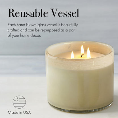 LAFCO New York Chamomile Lavender 3-Wick Candle – 30 oz, USA Made