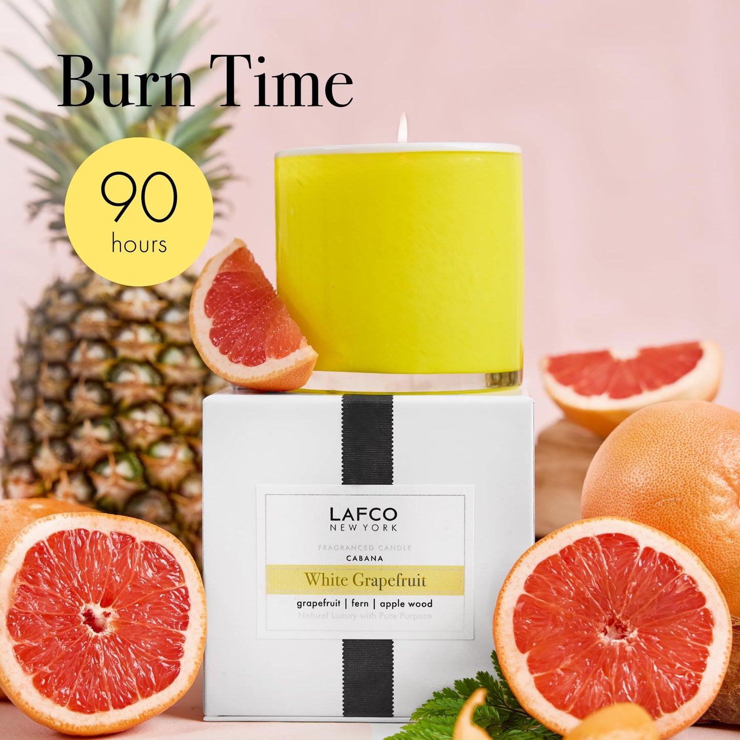 LAFCO New York Signature Candle – White Grapefruit, 15.5 oz, 90-Hour Burn Time