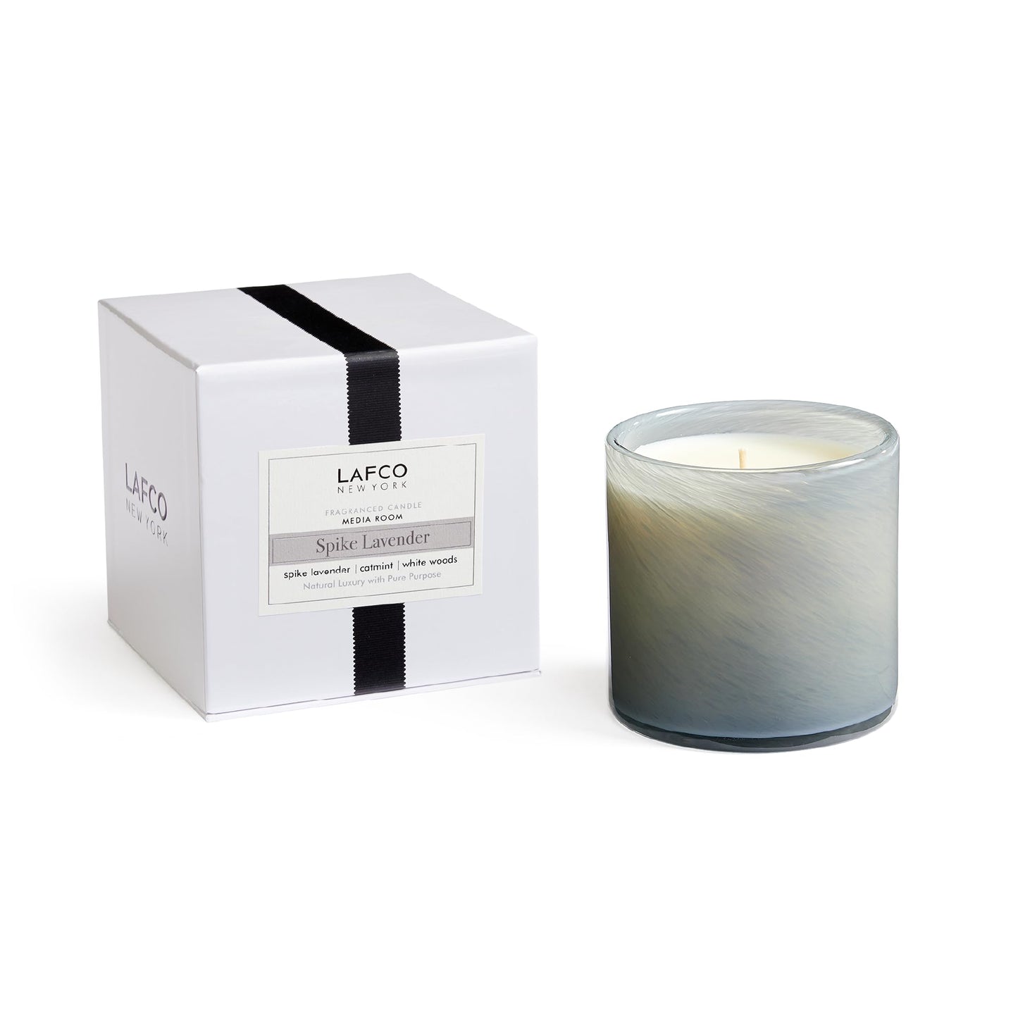 LAFCO New York Signature Candle - Spike Lavender | 15.5 oz, 90-Hour Burn