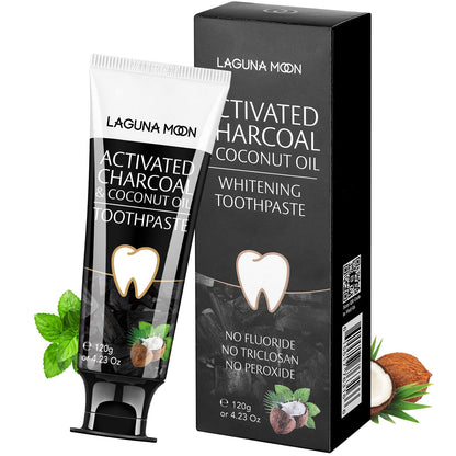 Lagunamoon Charcoal Toothpaste for Sensitive Teeth – No Peroxide