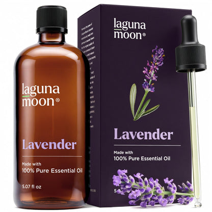 Lagunamoon Lavender Essential Oil – Pure 150ml for Diffusers, Aromatherapy & Candles