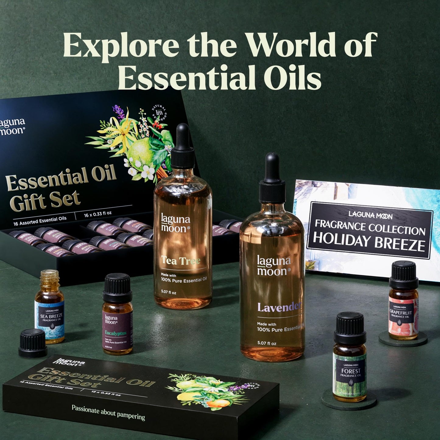 Lagunamoon Lavender Essential Oil – Pure 150ml for Diffusers, Aromatherapy & Candles