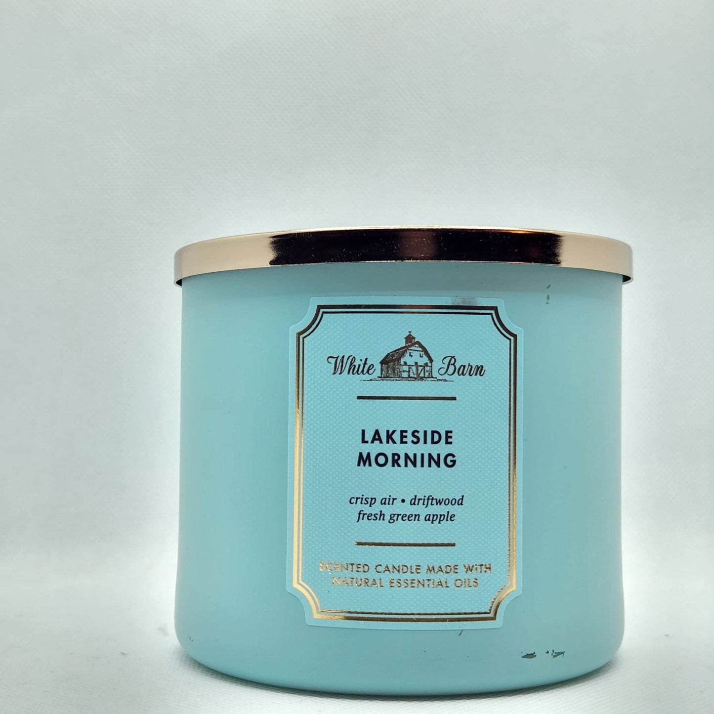 Bath & Body Works White Barn Lakeside Morning 3-Wick Candle – 14.5 oz