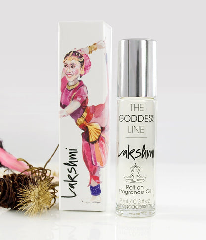 Lakshmi Fragrance 1/3 Ounce Roll On by The Goddess Line | Unisex, Vegan, Cruelty-Free