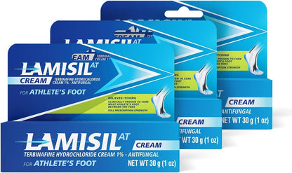 Lamisil 1 Week Athlete’s Foot Treatment 3PK | Antifungal Cream with 1% Terbinafine Hydrochloride