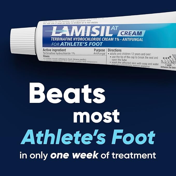 Lamisil 1 Week Athlete’s Foot Treatment 3PK | Antifungal Cream with 1% Terbinafine Hydrochloride