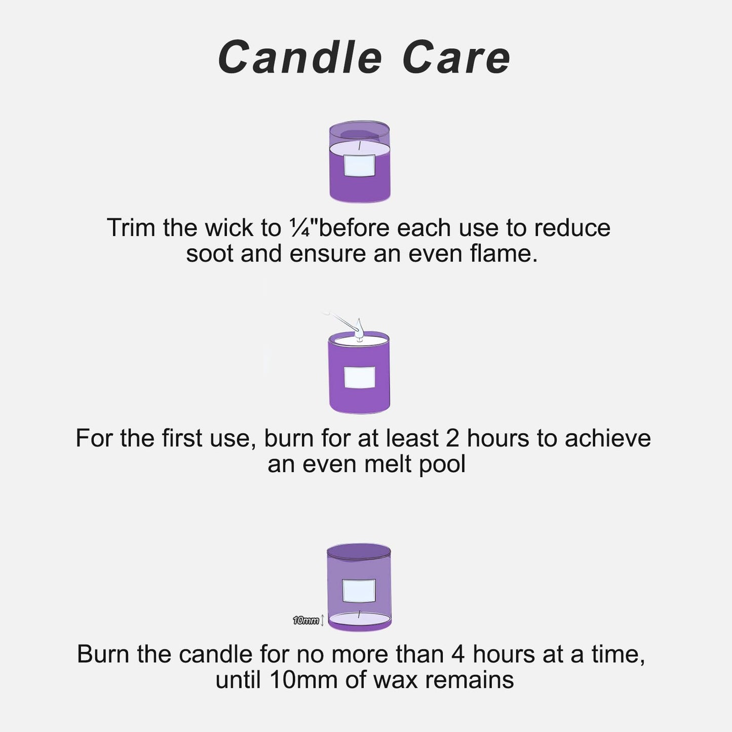 Lamway Lavender Soy Candle 8 oz — Aromatherapy, 45h Burn, Gift for Her