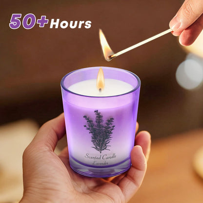 Lamway Lavender Soy Candle 8 oz — Aromatherapy, 45h Burn, Gift for Her
