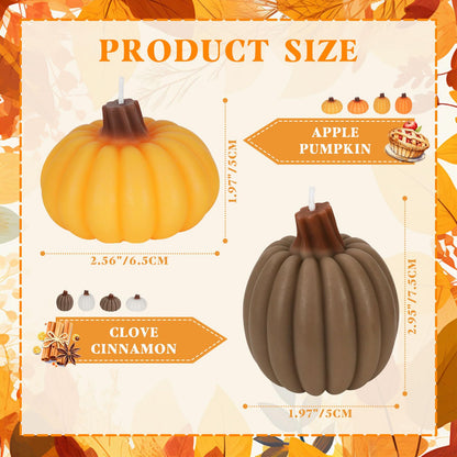 Lanpn 8-Pack Fall Scented Candles Gift Set – Pumpkin Shaped Tealights