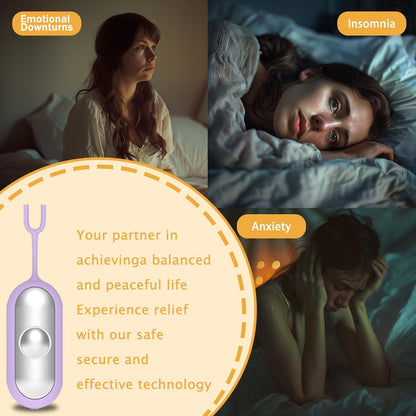 LANSIGOGBGS Sleep Instrument – Portable Brain Massage for Deep Sleep (Purple)