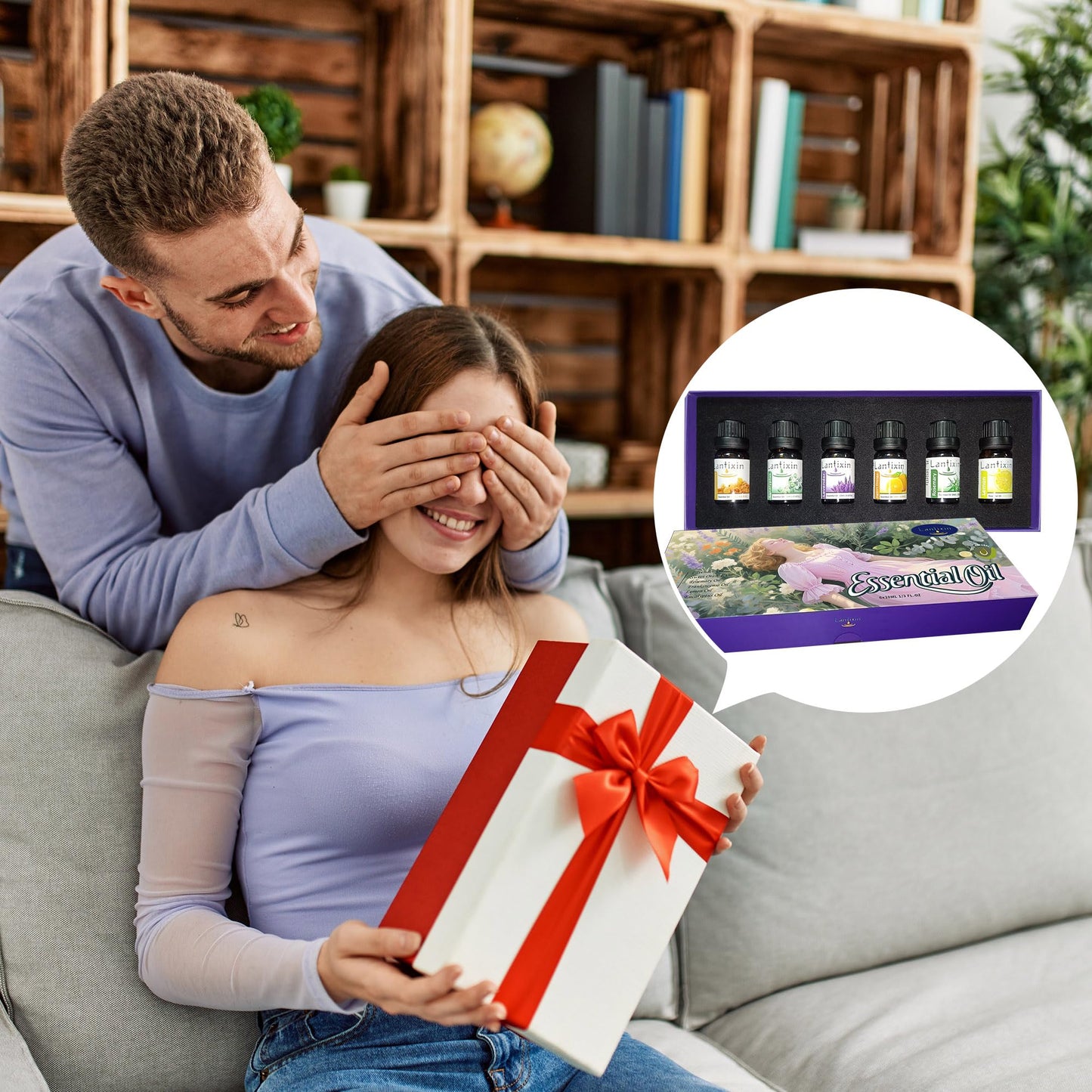 Lantixin Essential Oil Blends 6-Pack | Aromatherapy Oils