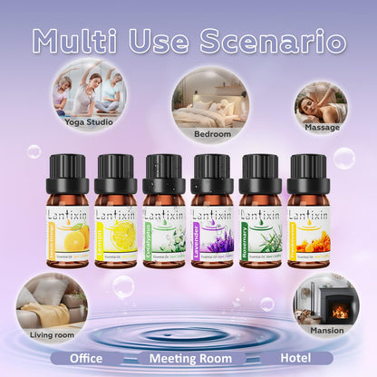 Lantixin Essential Oil Blends 6-Pack | Aromatherapy Oils