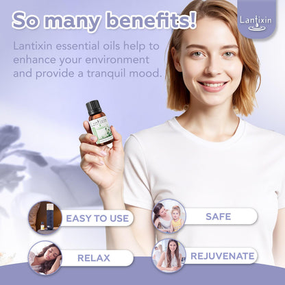 Lantixin Eucalyptus Essential Oil – Pure 0.5 oz | Premium Grade for Diffusers