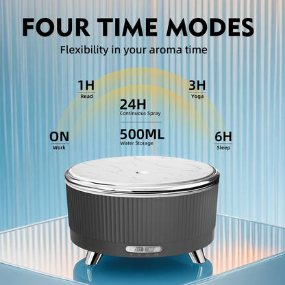 500ML Ultrasonic Essential Oil Diffuser with Remote – 7-Color Night Lights
