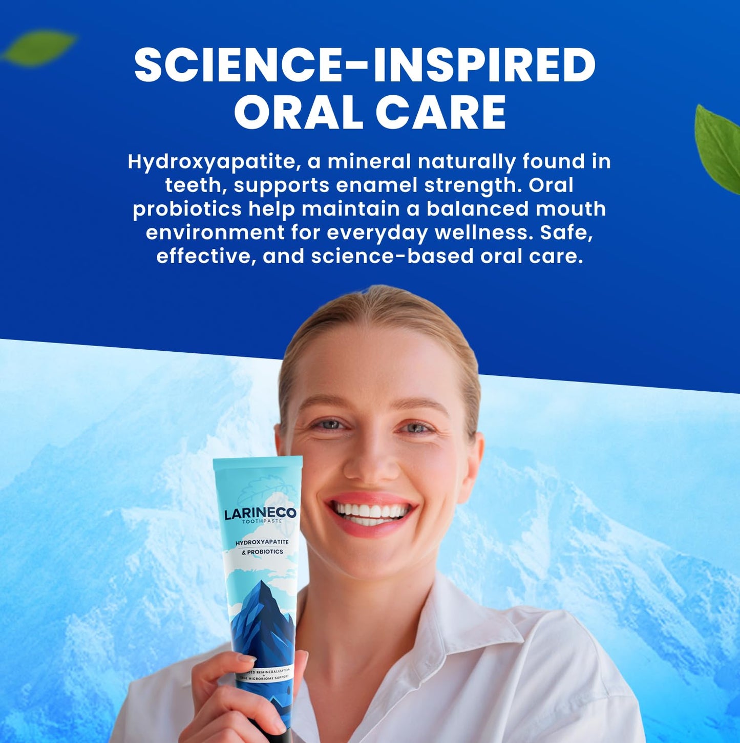 Larineco Nano Hydroxyapatite Toothpaste – Sulfate-Free Enamel Care (4oz) for Sensitive Teeth