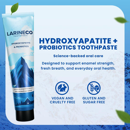 Larineco Nano Hydroxyapatite Toothpaste – Sulfate-Free Enamel Care (4oz) for Sensitive Teeth