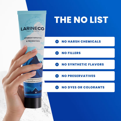 Larineco Nano Hydroxyapatite Toothpaste – Sulfate-Free Enamel Care (4oz) for Sensitive Teeth