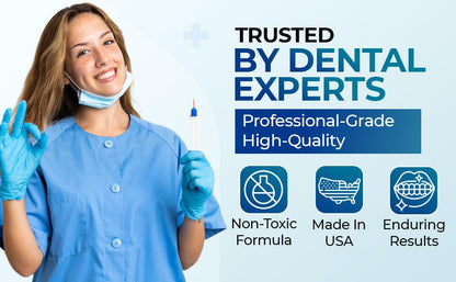 LaserGlow Professional Teeth Whitening Gel 44% Hydrogen Peroxide – Dual Barrel Syringe