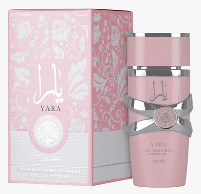 Lattafa Yara – Floral Gourmand Fruity Musky Perfume Oil for Women (0.67 oz / 20 ml)