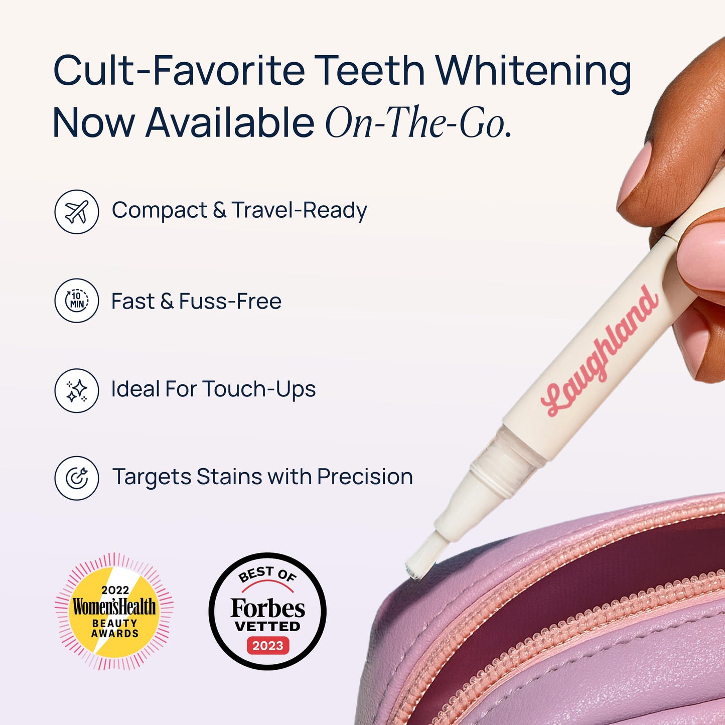 Laughland Super Strength To-Go Whitening Pen – 11% Hydrogen Peroxide, Gentle on Sensitive Teeth