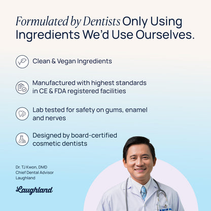 Laughland Super Strength To-Go Whitening Pen – 11% Hydrogen Peroxide, Gentle on Sensitive Teeth