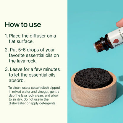Plant Therapy Lava Rock Passive Diffuser – Essential Oils for Home, Office, Car