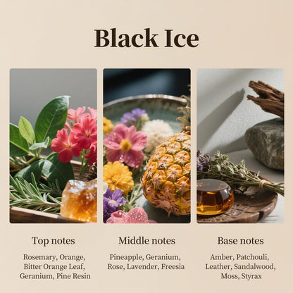 Black Ice Aroma Diffuser Refill – 500ml Essential Oils for Home, Office & Hotel Luxury Scent