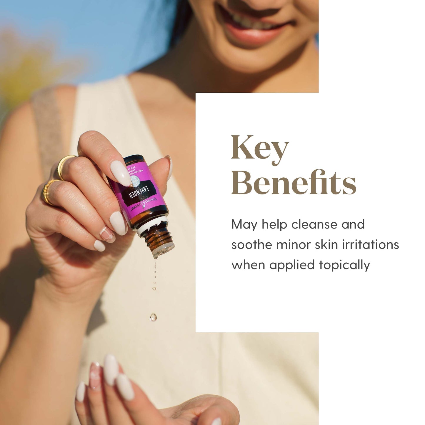 Young Living Lavender Essential Oil 5 ml | Skin Care, Massage Aromatherapy & Natural Fragrance