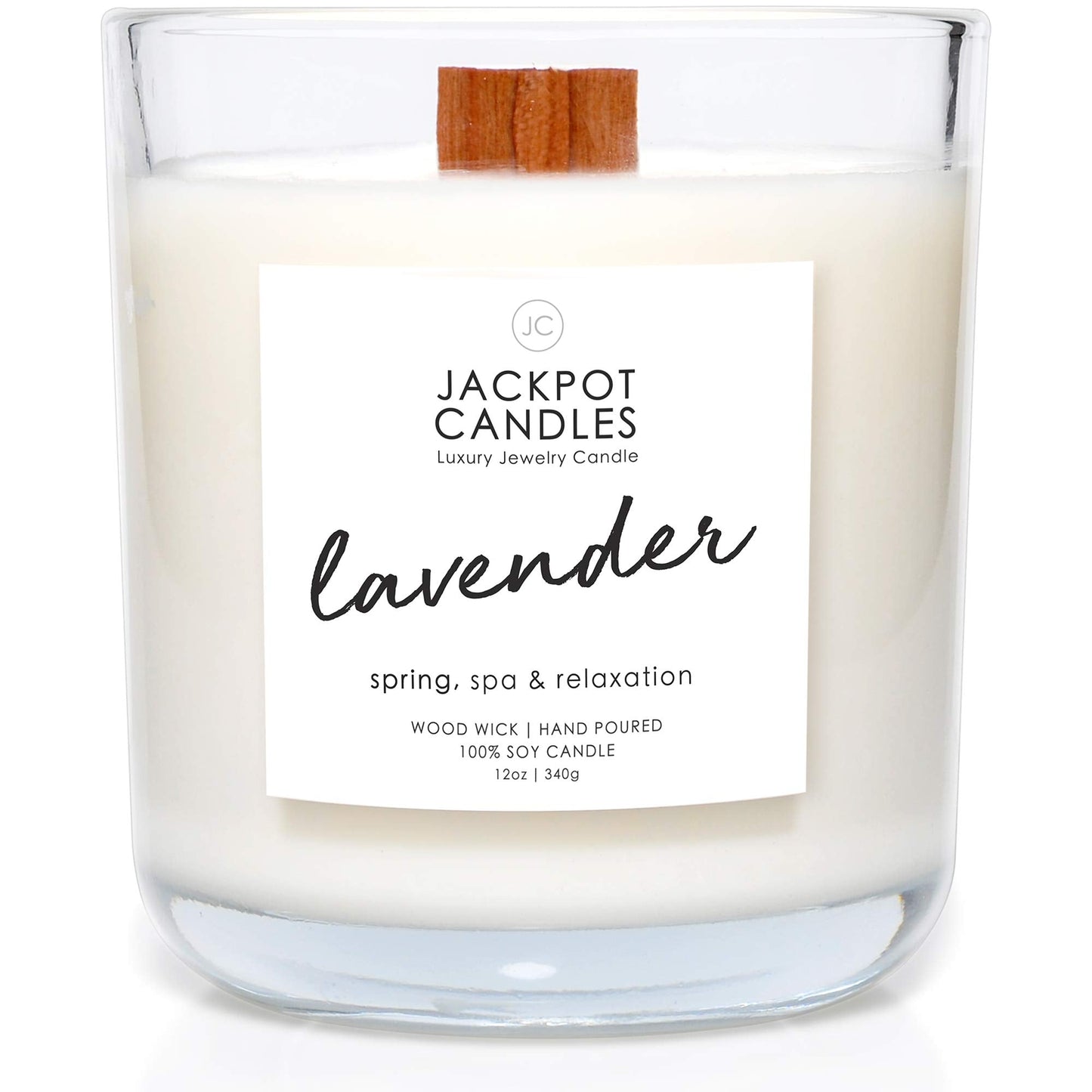 Lavender Candle with Ring Inside – Surprise Jewelry (Ring Size 7) | Made in USA