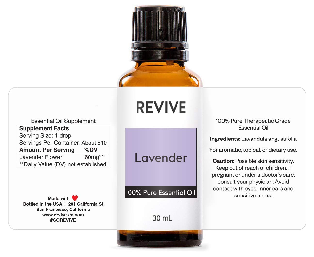 Lavender Essential Oil 30mL – 100% Pure Therapeutic Grade | Revive Essential Oils