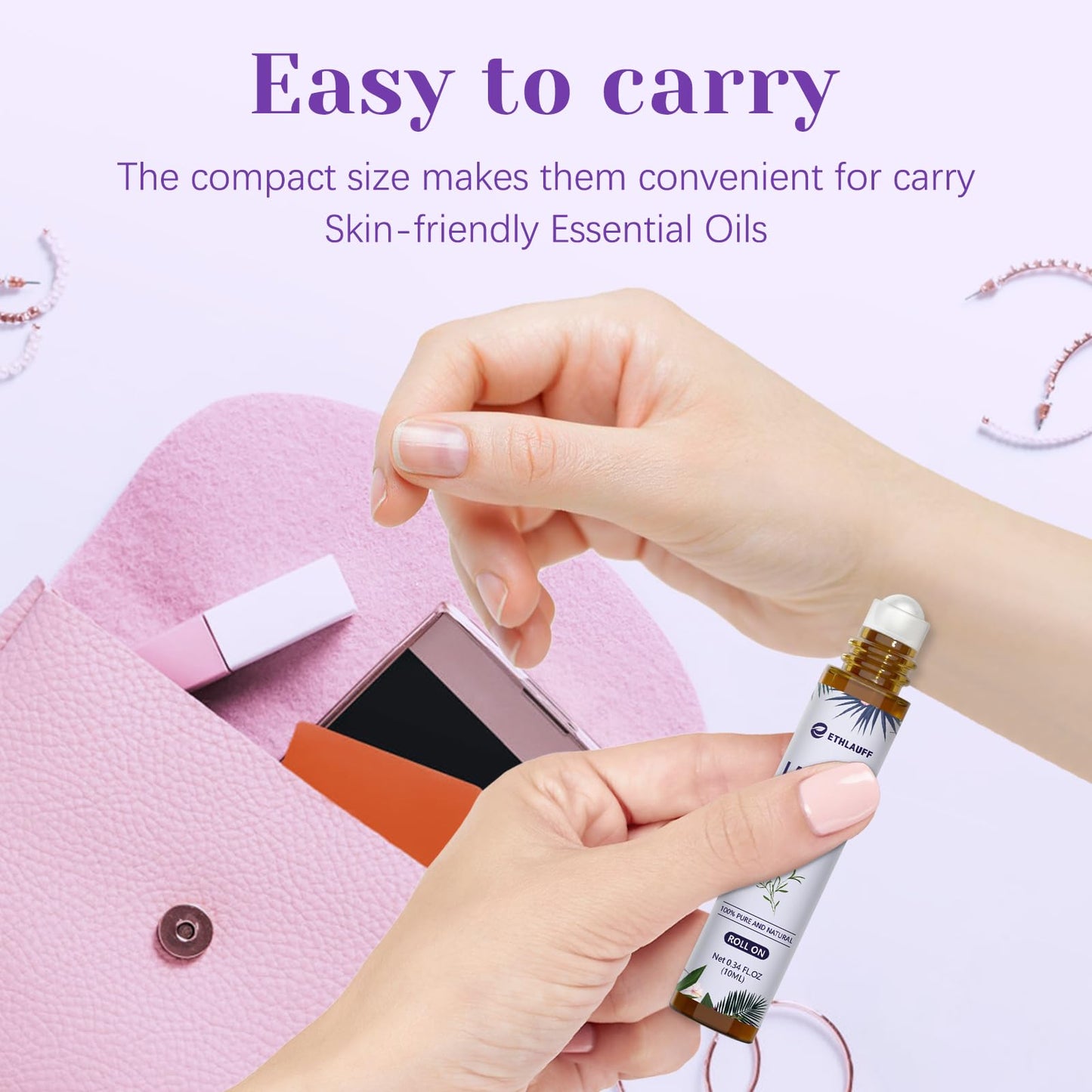 Lavender Essential Oil Roll-On (10 mL) for Sleep & Relaxation | Lavender Touch