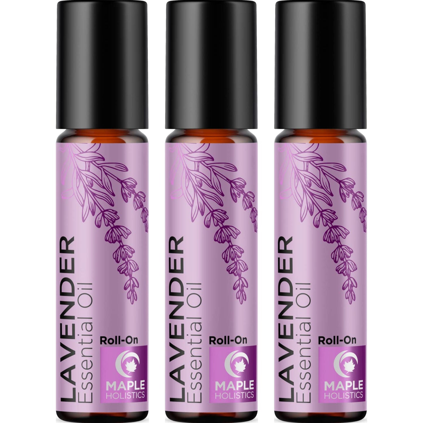 Lavender Essential Oil Roll-On – Calming Sleep & Relaxation (3-Pack)