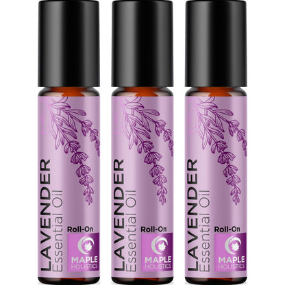 Lavender Essential Oil Roll-On – Calming Sleep & Relaxation (3-Pack)