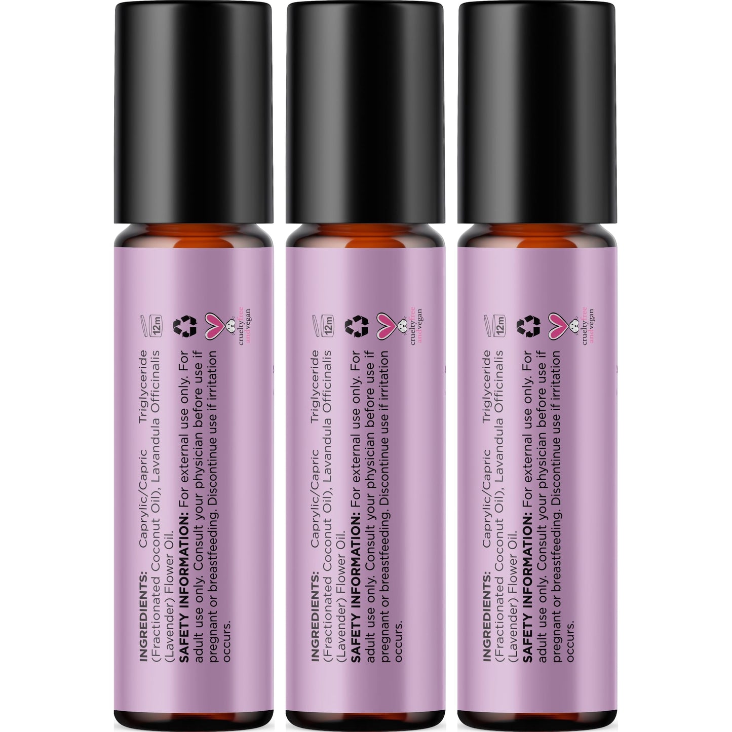 Lavender Essential Oil Roll-On – Calming Sleep & Relaxation (3-Pack)