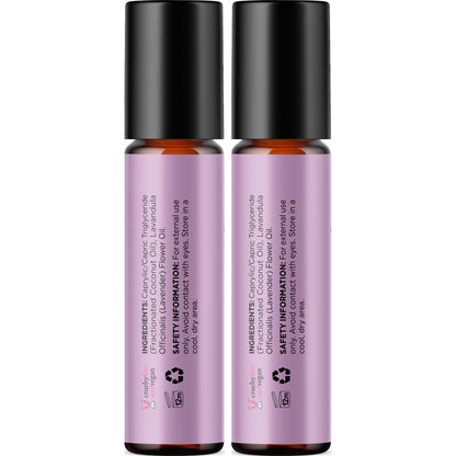 Lavender Essential Oil Roll-On 2-Pack | Calming Aromatherapy for Sleep & Relaxation