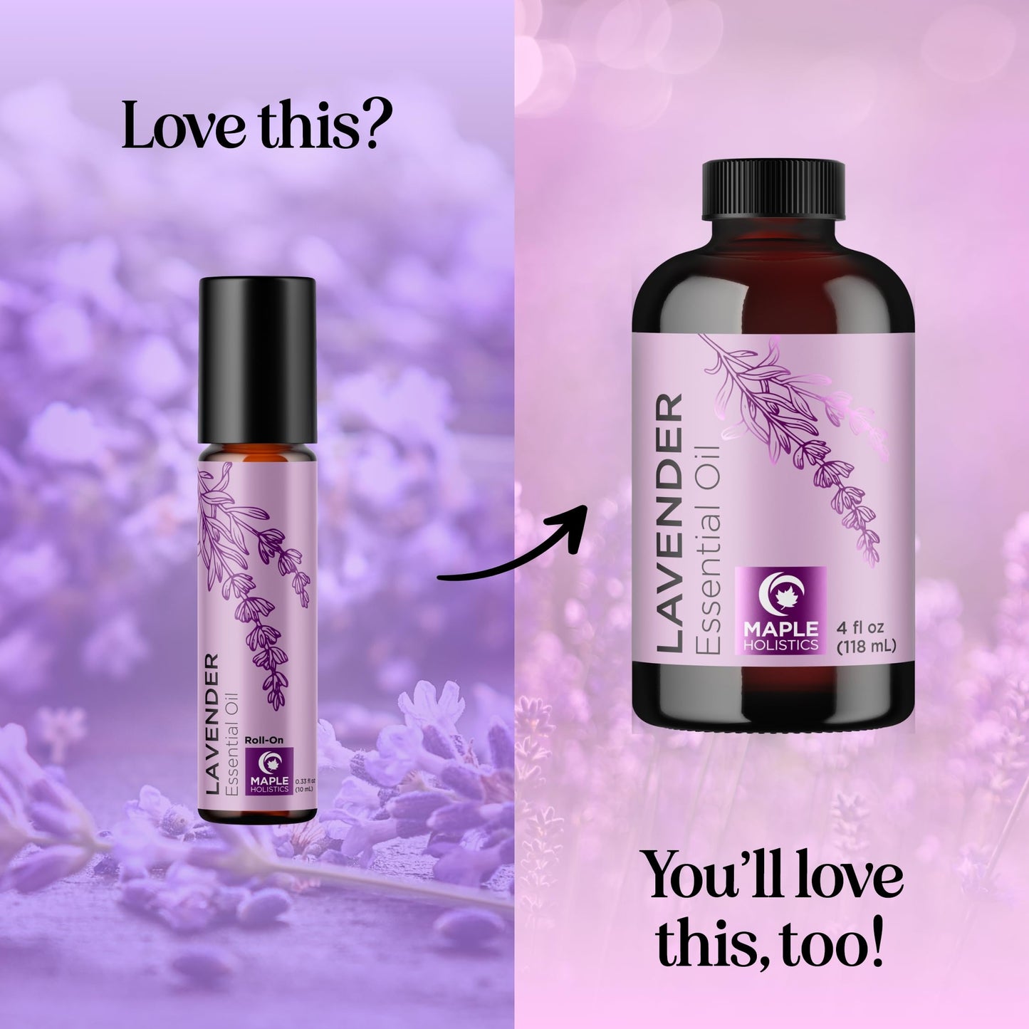 Lavender Essential Oil Roll-On - Calming Aromatherapy for Sleep & Relaxation