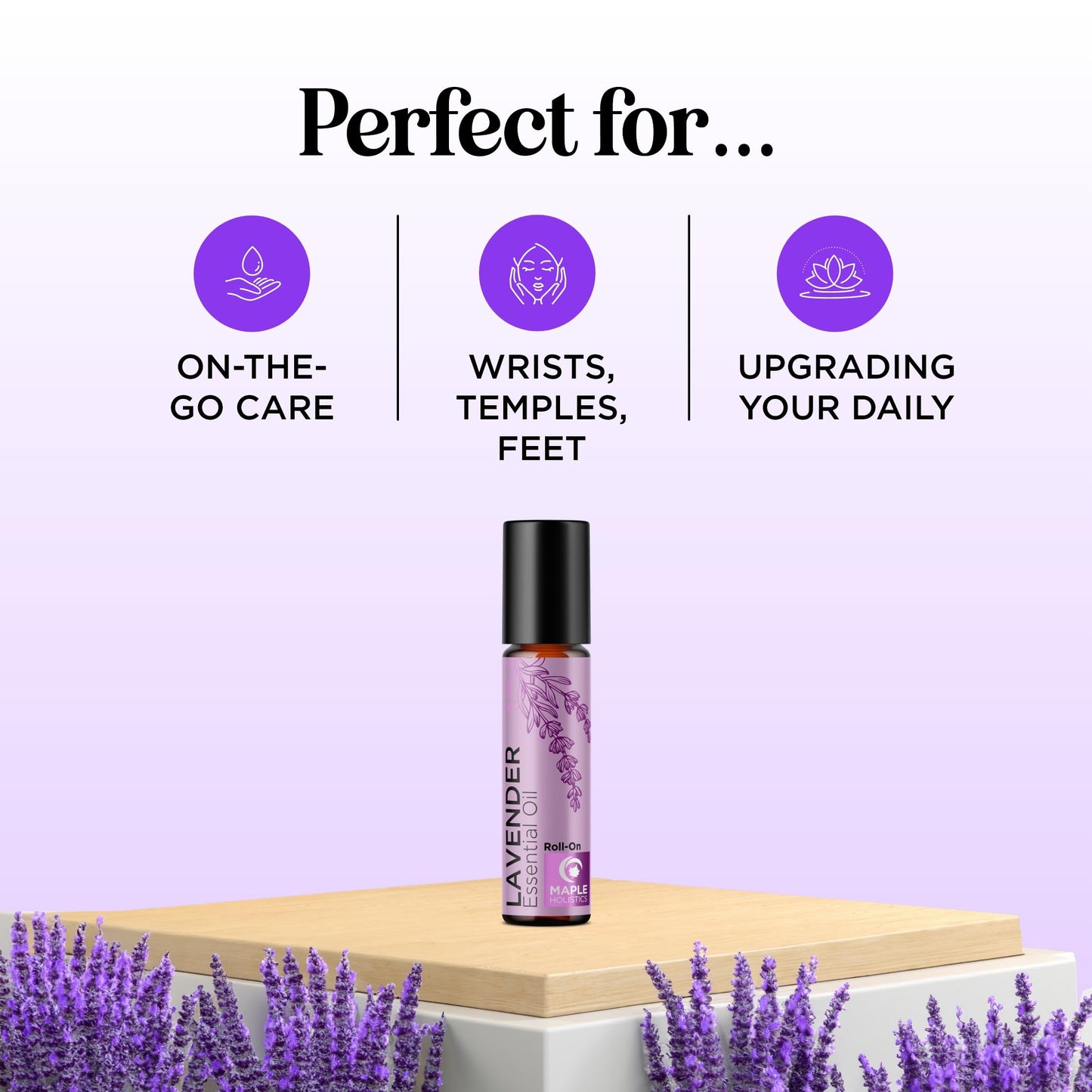 Lavender Essential Oil Roll-On - Calming Aromatherapy for Sleep & Relaxation