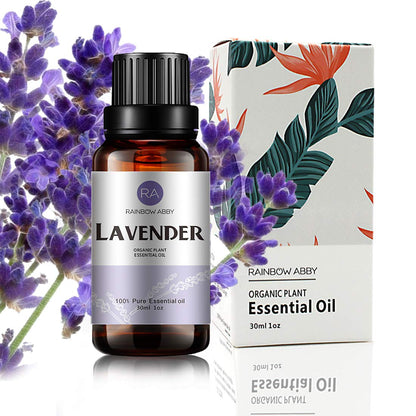 Lavender Essential Oil (30ML) - 100% Pure, Natural & Organic - Diffuser, Massage, Skin Care | Rainbow Abby