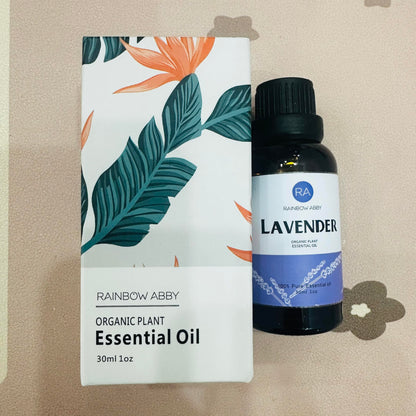Lavender Essential Oil (30ML) - 100% Pure, Natural & Organic - Diffuser, Massage, Skin Care | Rainbow Abby