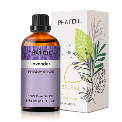 Lavender Essential Oil 30ml (1.01 fl oz) by PHATOIL | Aromatherapy, Diffuser & DIY Soap & Candle Making