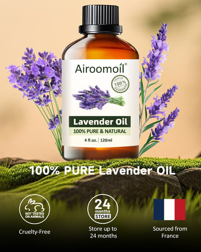 Premium Lavender Essential Oil 4 oz for Relaxation, Diffusers, Candles, Nails & Soaps